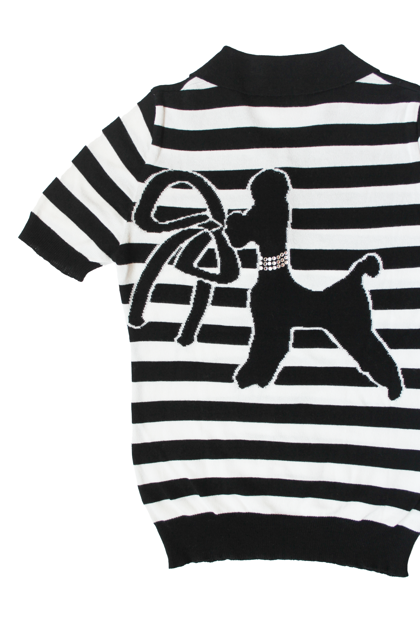 POLO RAYURES CANICHE