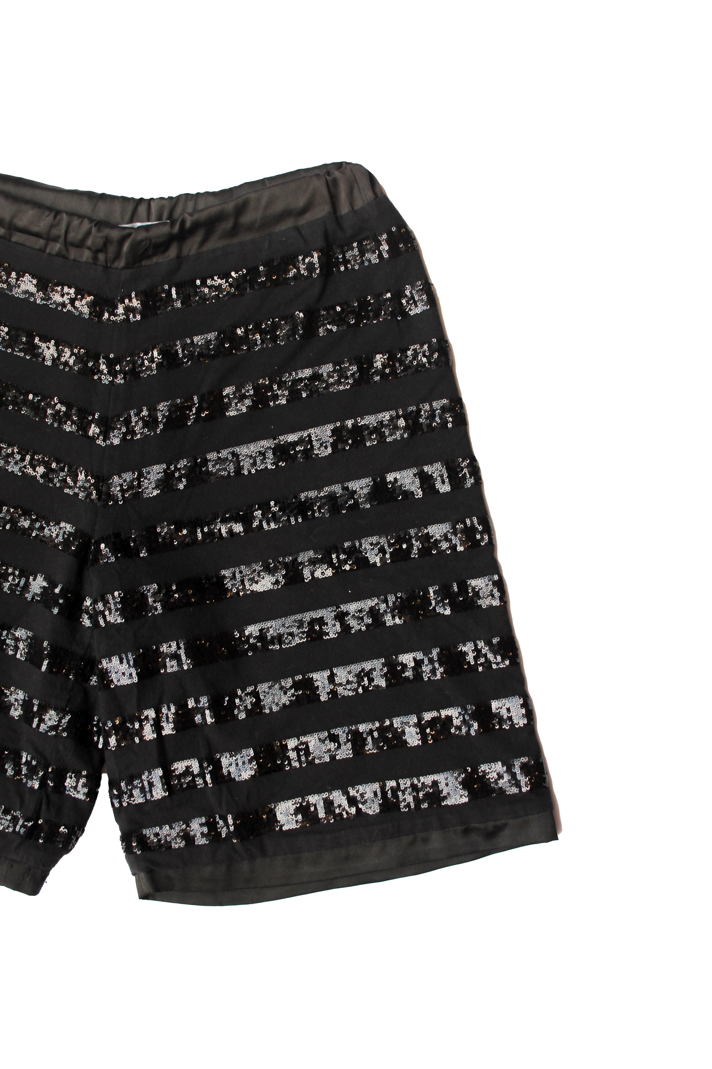 SHORT RAYURES SEQUINS
