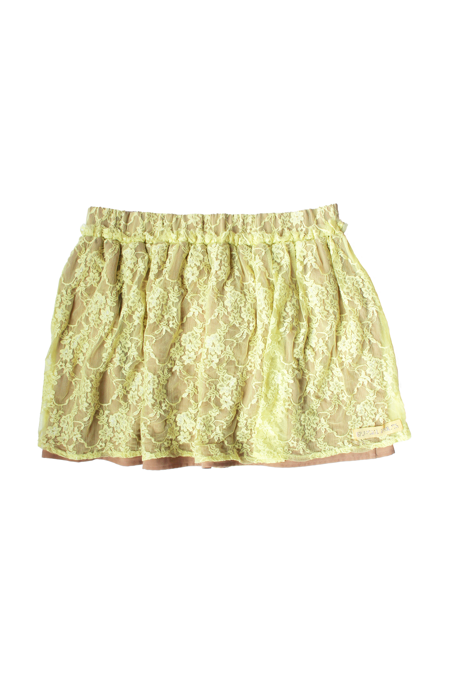 JUPE JAUNE DENTELLE