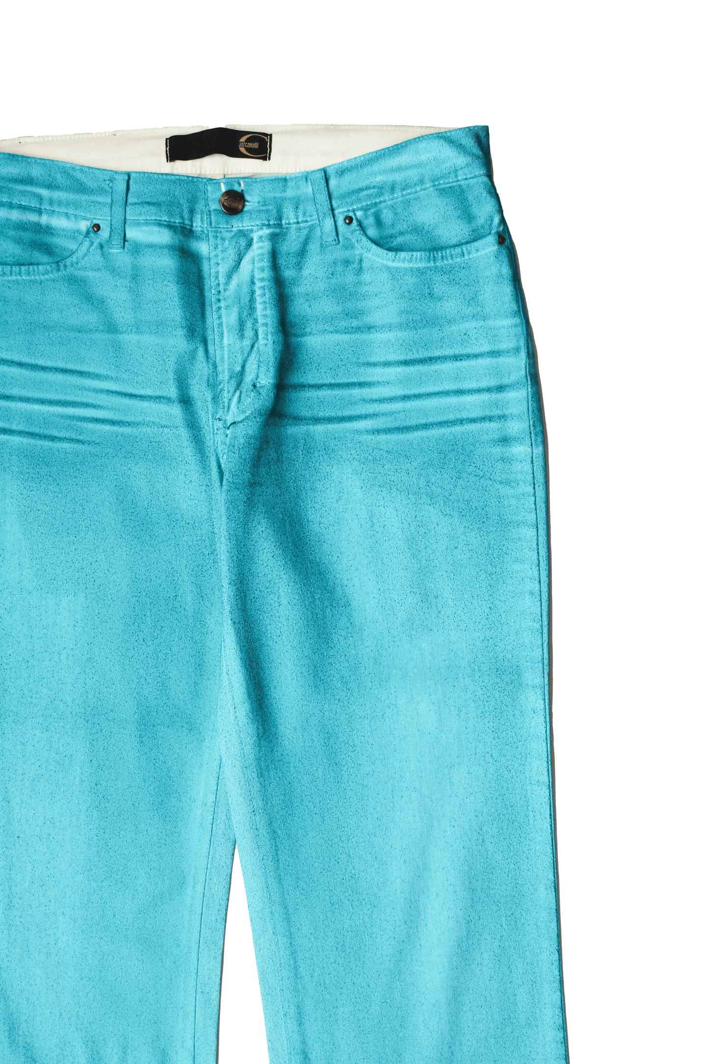 JEAN TURQUOISE PEINTURE