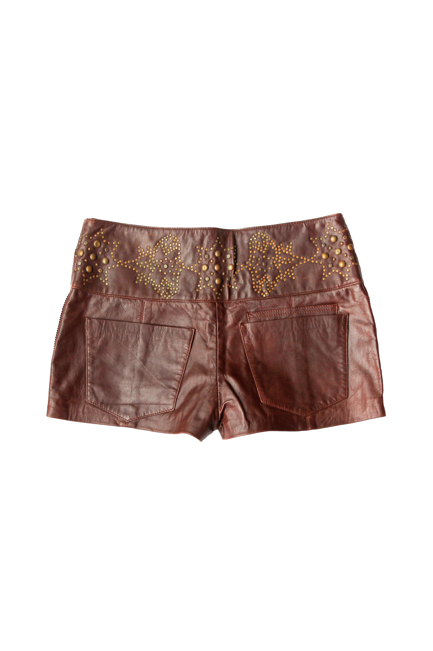 SHORT CUIR CLOUS
