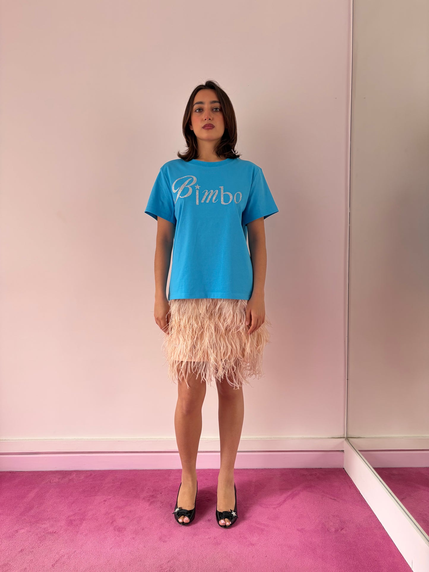 T-shirt star bleu