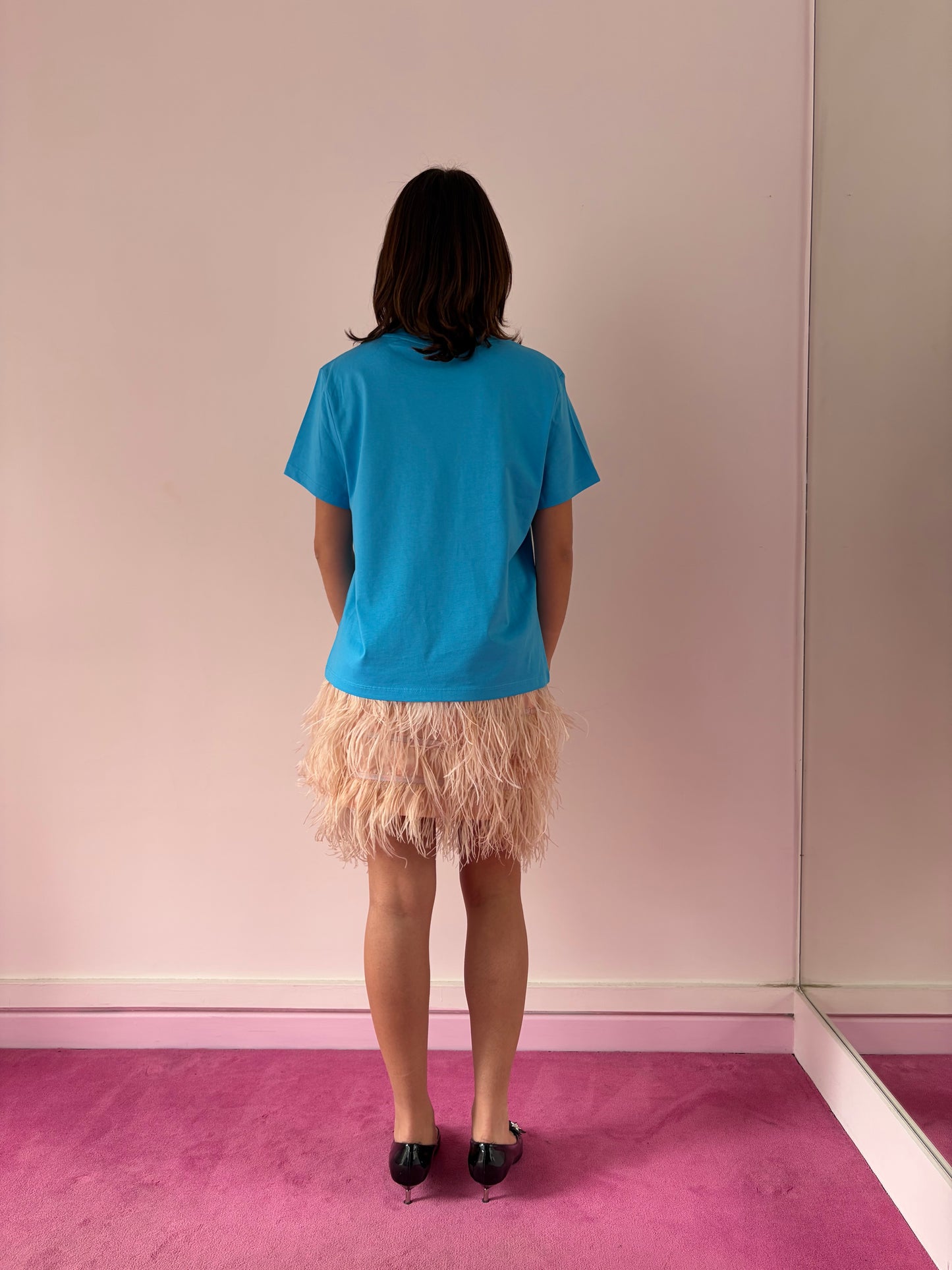 T-shirt star bleu