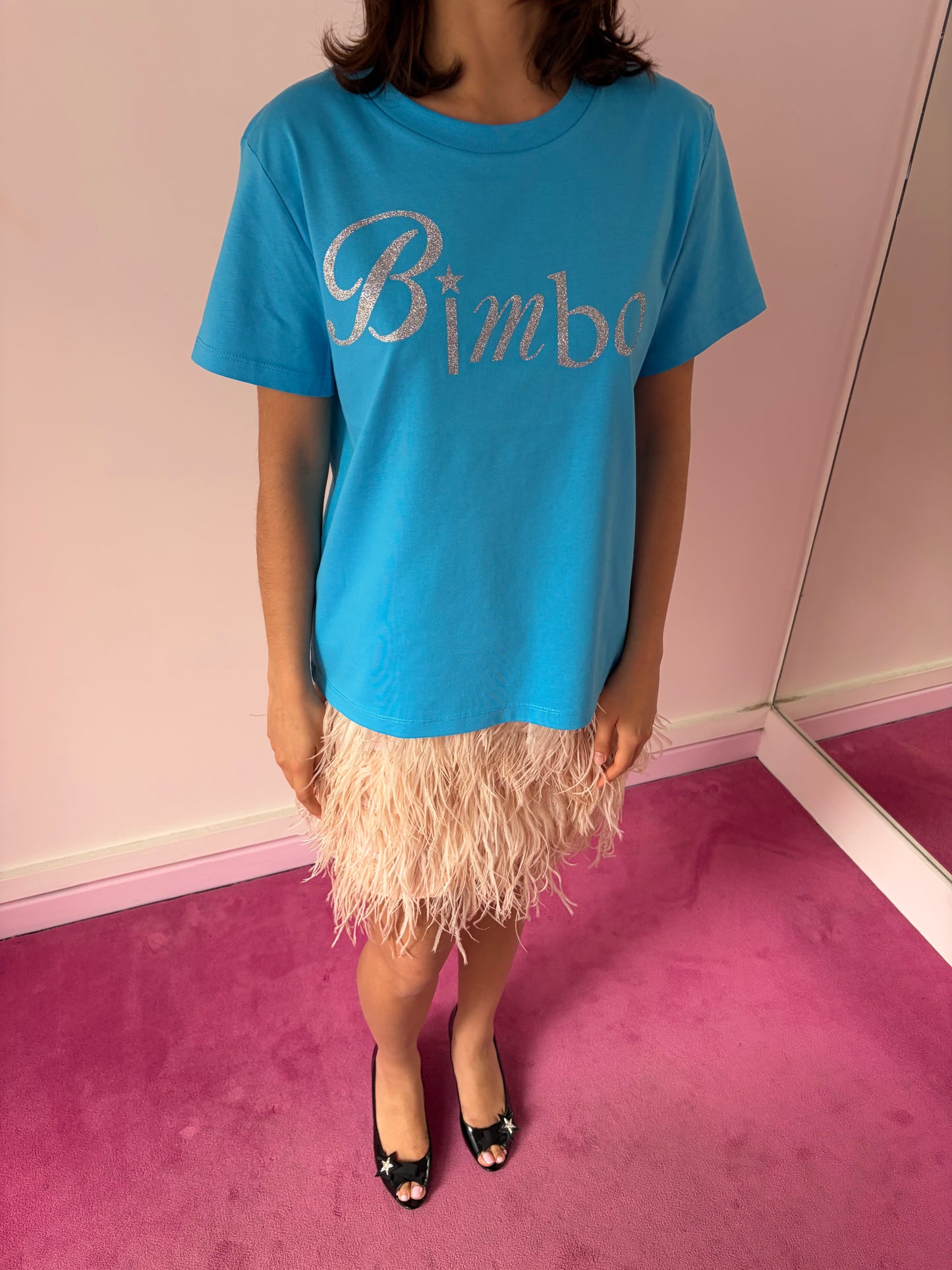 T-shirt star bleu