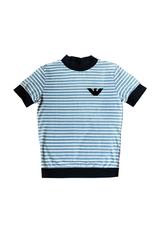 T-SHIRT RAYURES BLEUES