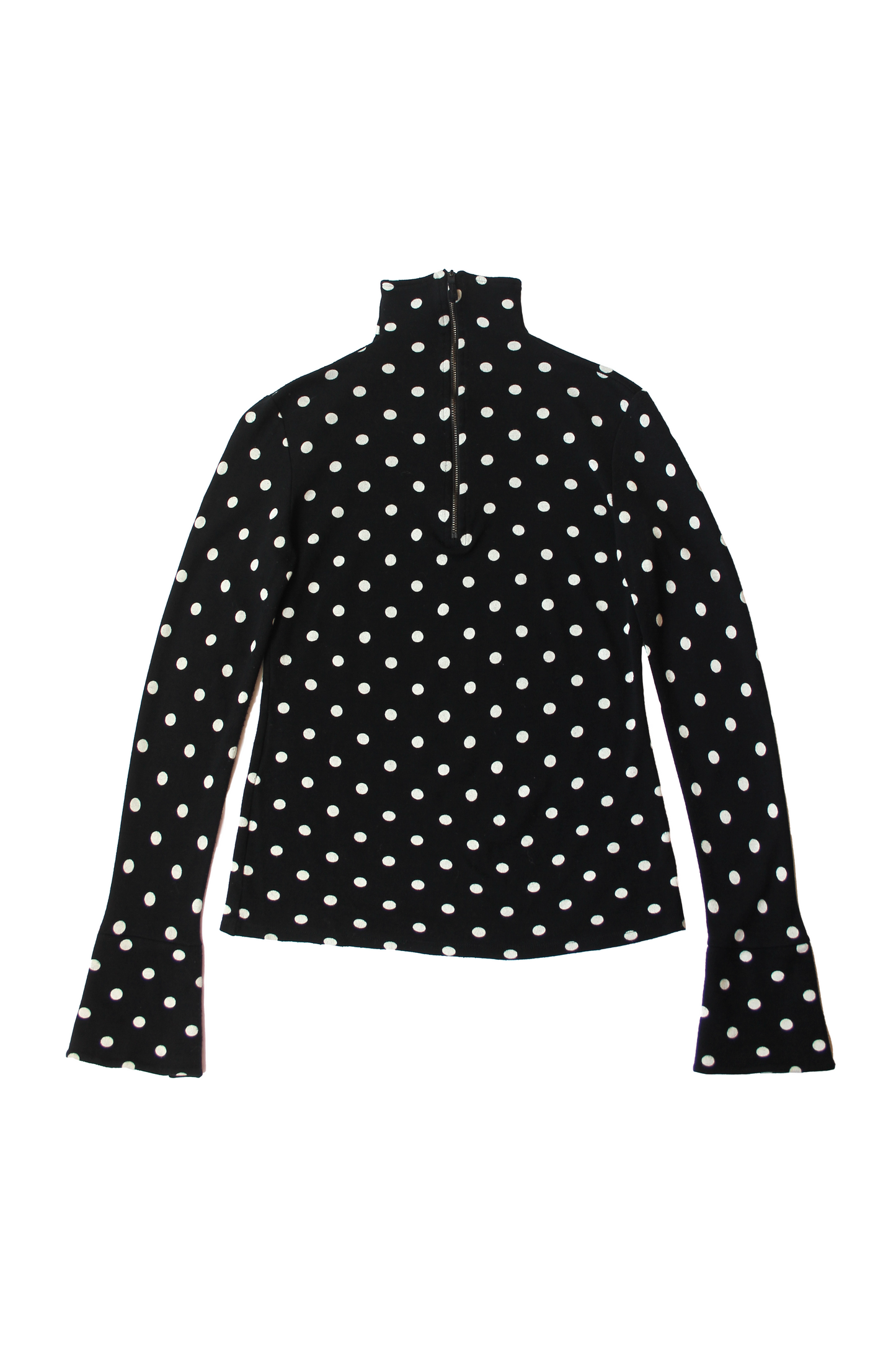 COL ROULÉ NOIR PETIT POIS
