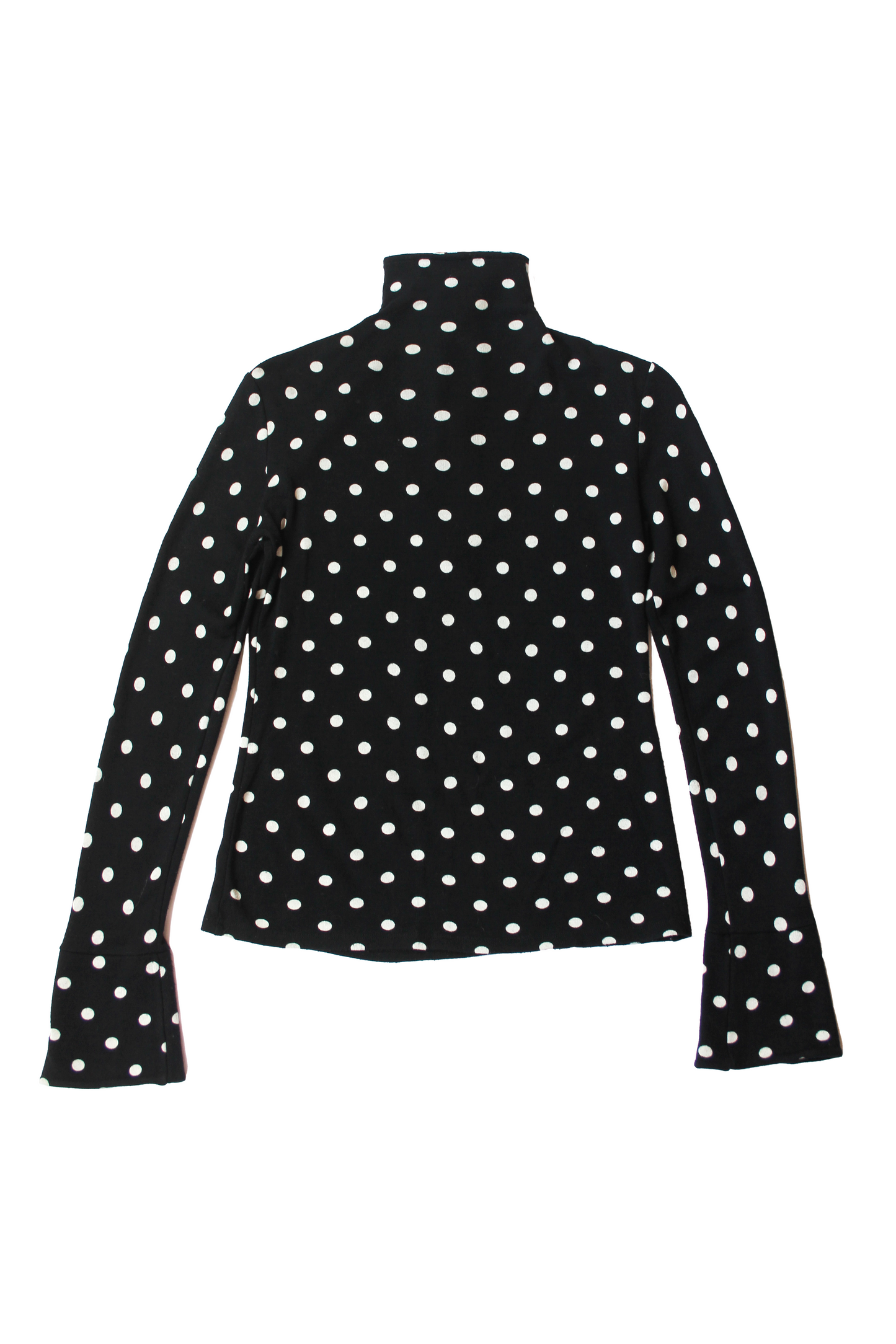 COL ROULÉ NOIR PETIT POIS
