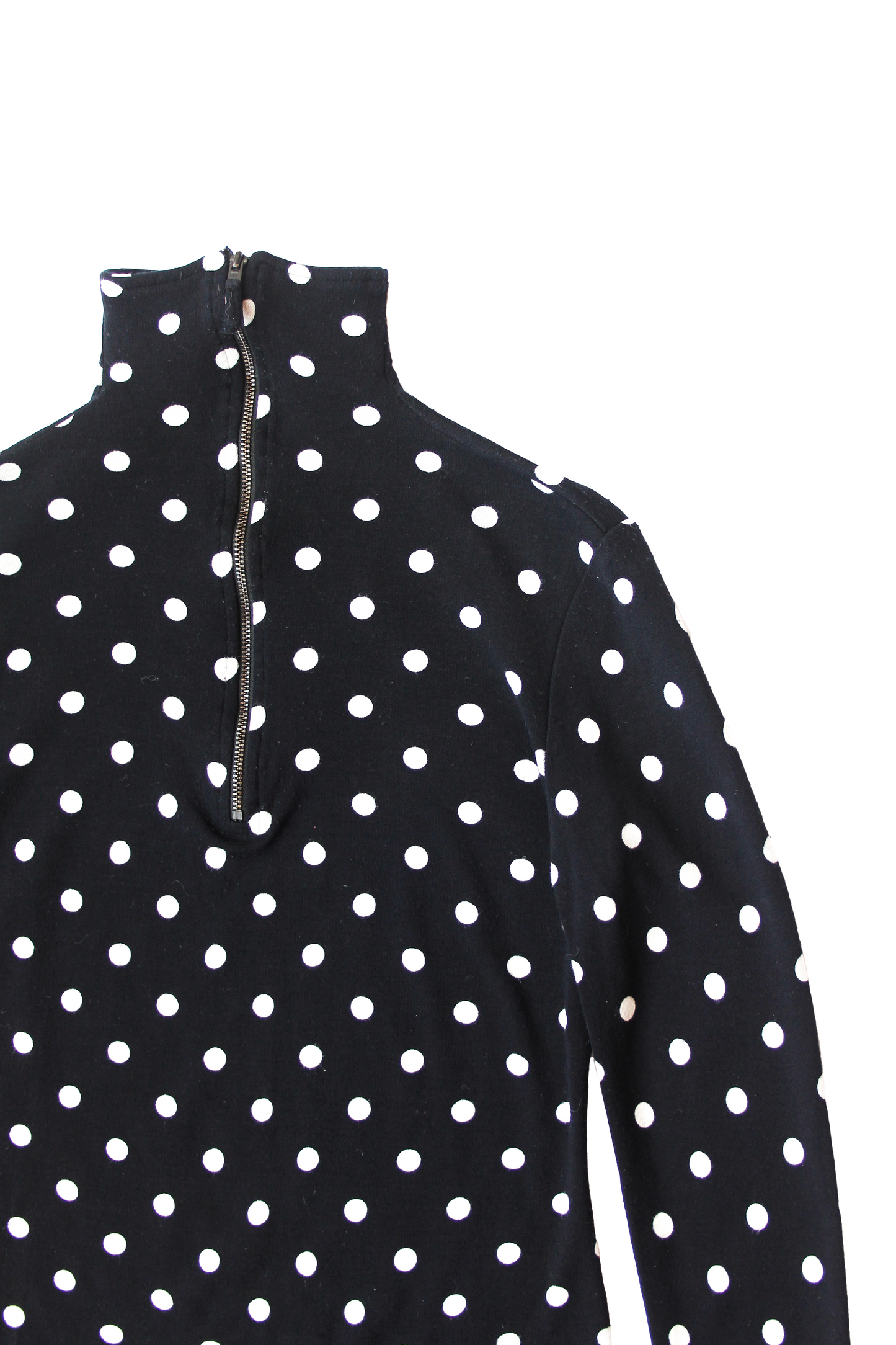 COL ROULÉ NOIR PETIT POIS