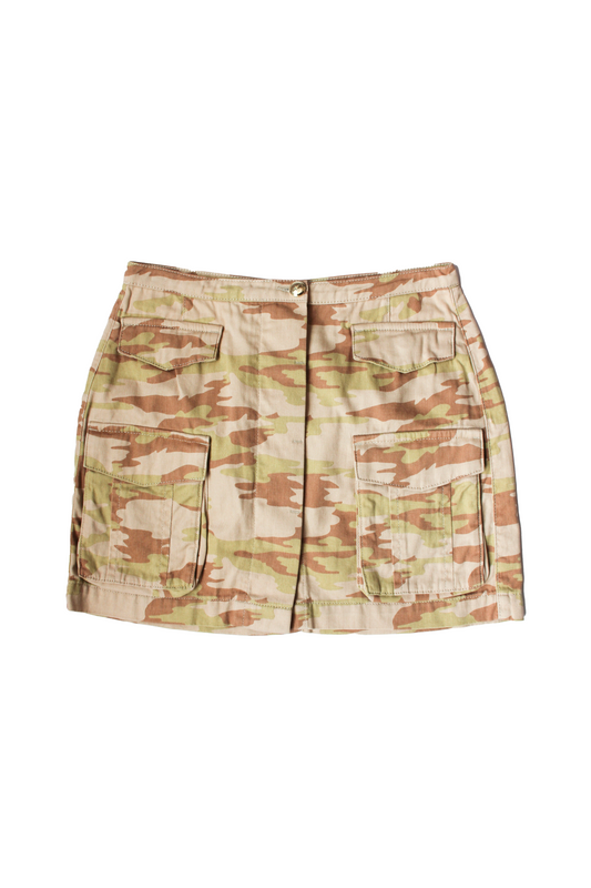 JUPE MILITAIRE BEIGE