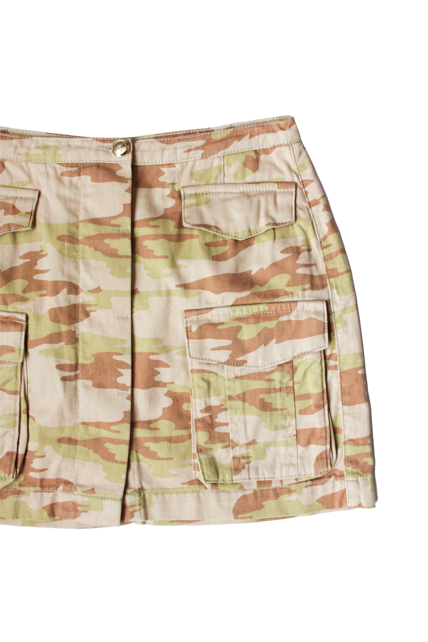 JUPE MILITAIRE BEIGE