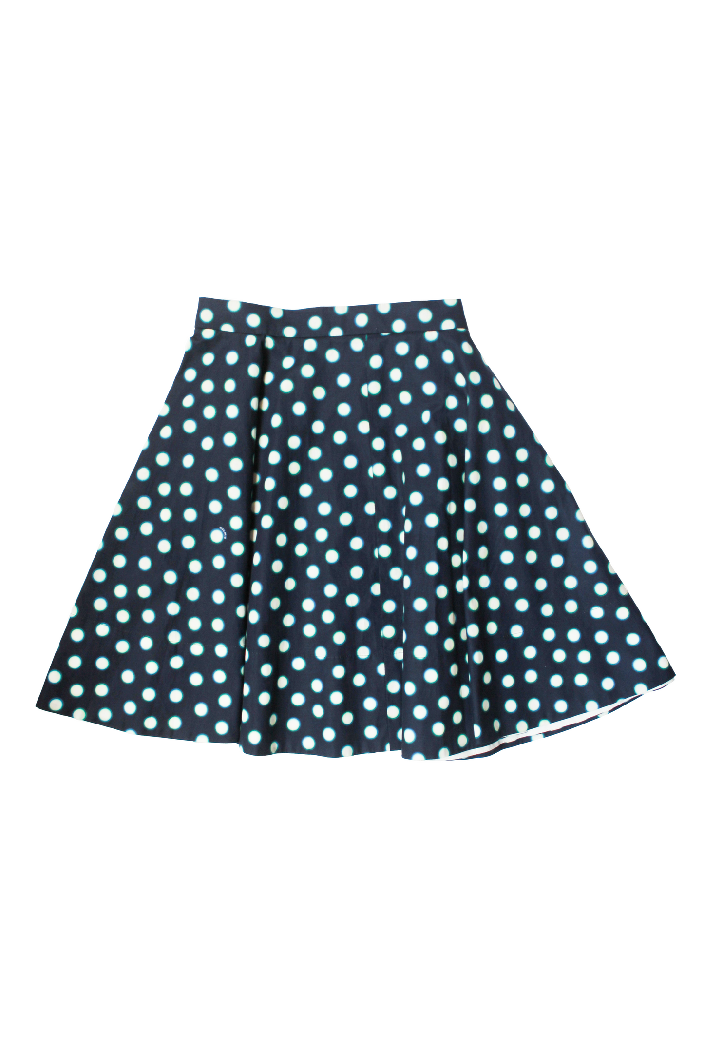 JUPE À POIS BLEU
