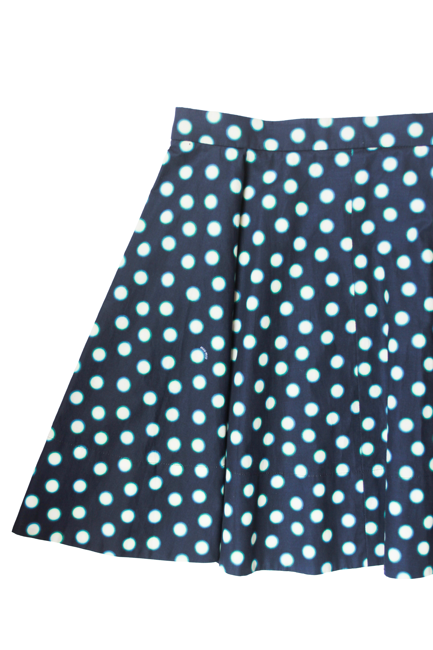 JUPE À POIS BLEU