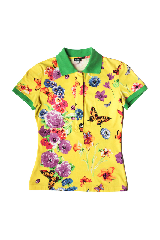 POLO PAPILLONS ET FLEURS