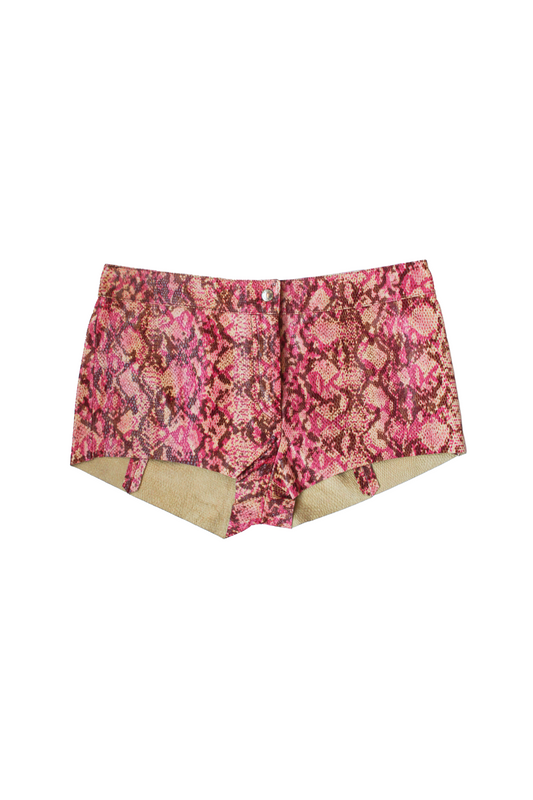 SHORT CROCO ROSE